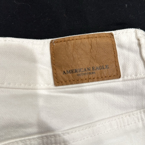 American Eagle Outfitters Distressed White Denim Skirt - Picture 6 of 9